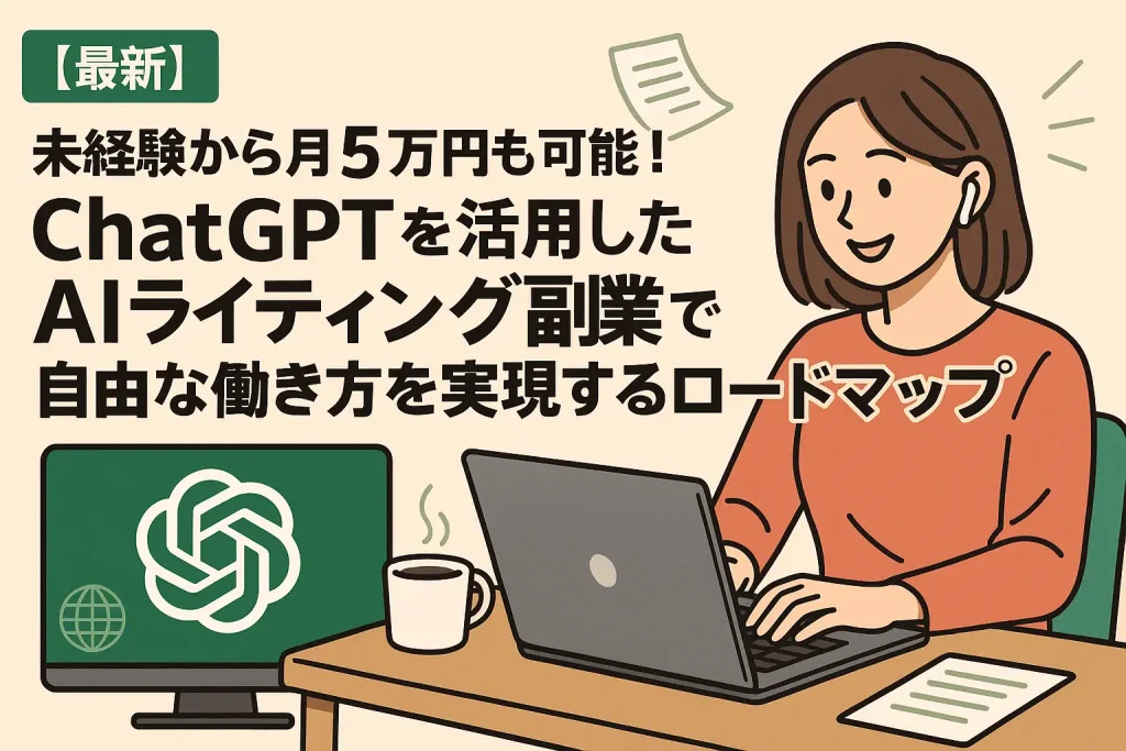 【最新】未経験から月5万円も可能!ChatGPTを活用したAIライティング副業で自由な働き方を実現するロードマップ