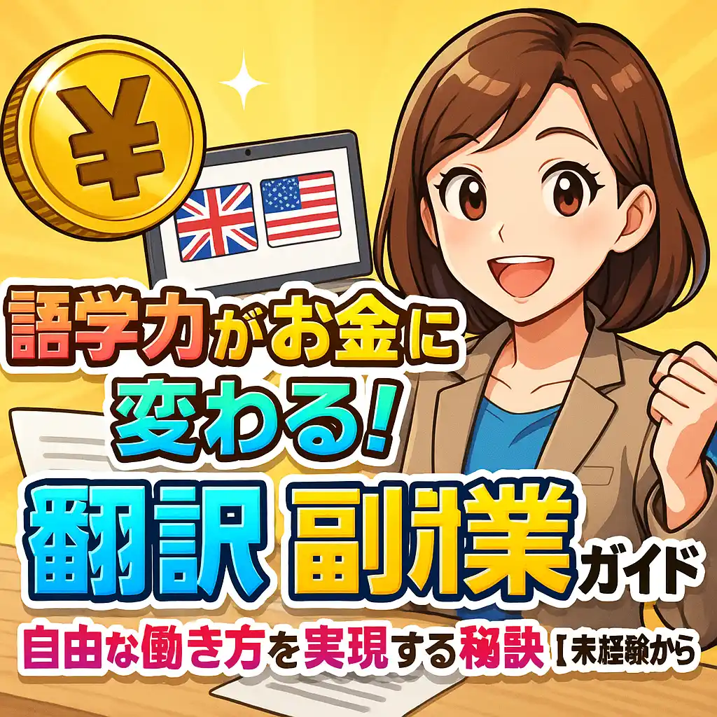 語学力がお金に変わる！「翻訳 副業」で自由な働き方を実現する秘訣【未経験から高単価狙い】